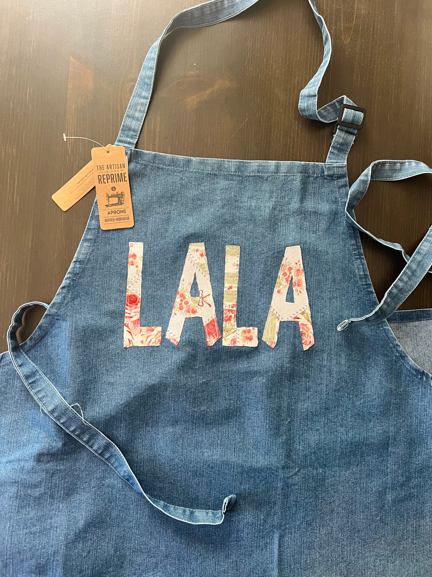 Custom Applique Denim Apron