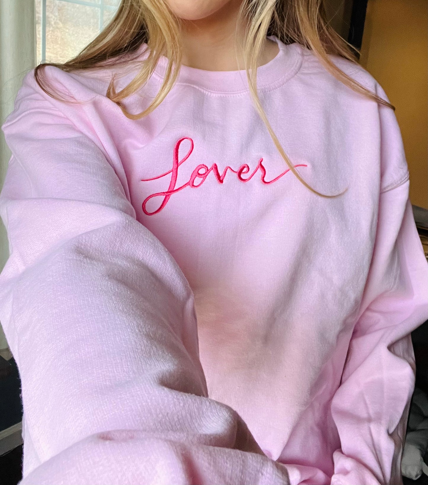 Lover Embroidered Crewneck