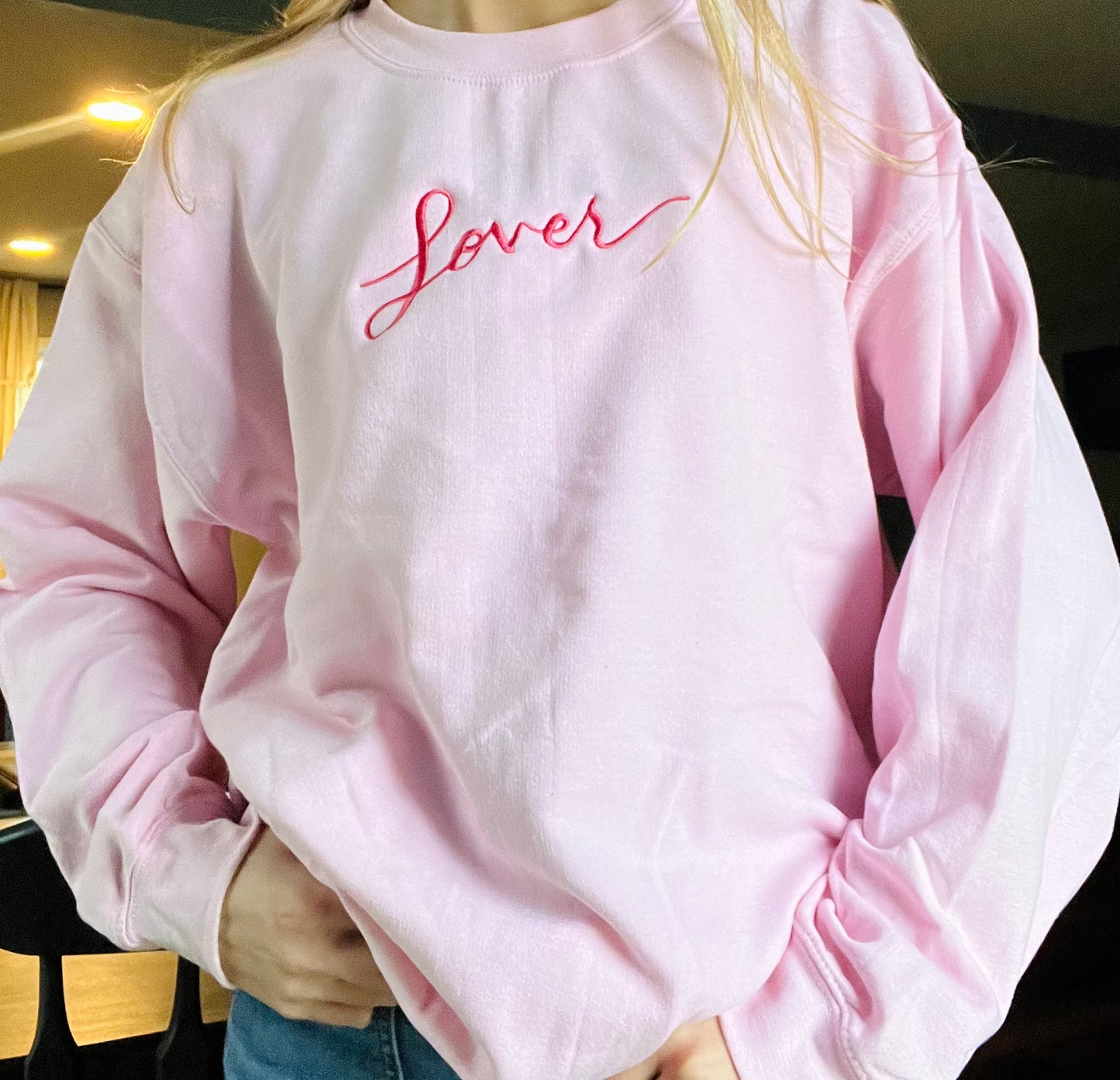 Lover Embroidered Crewneck