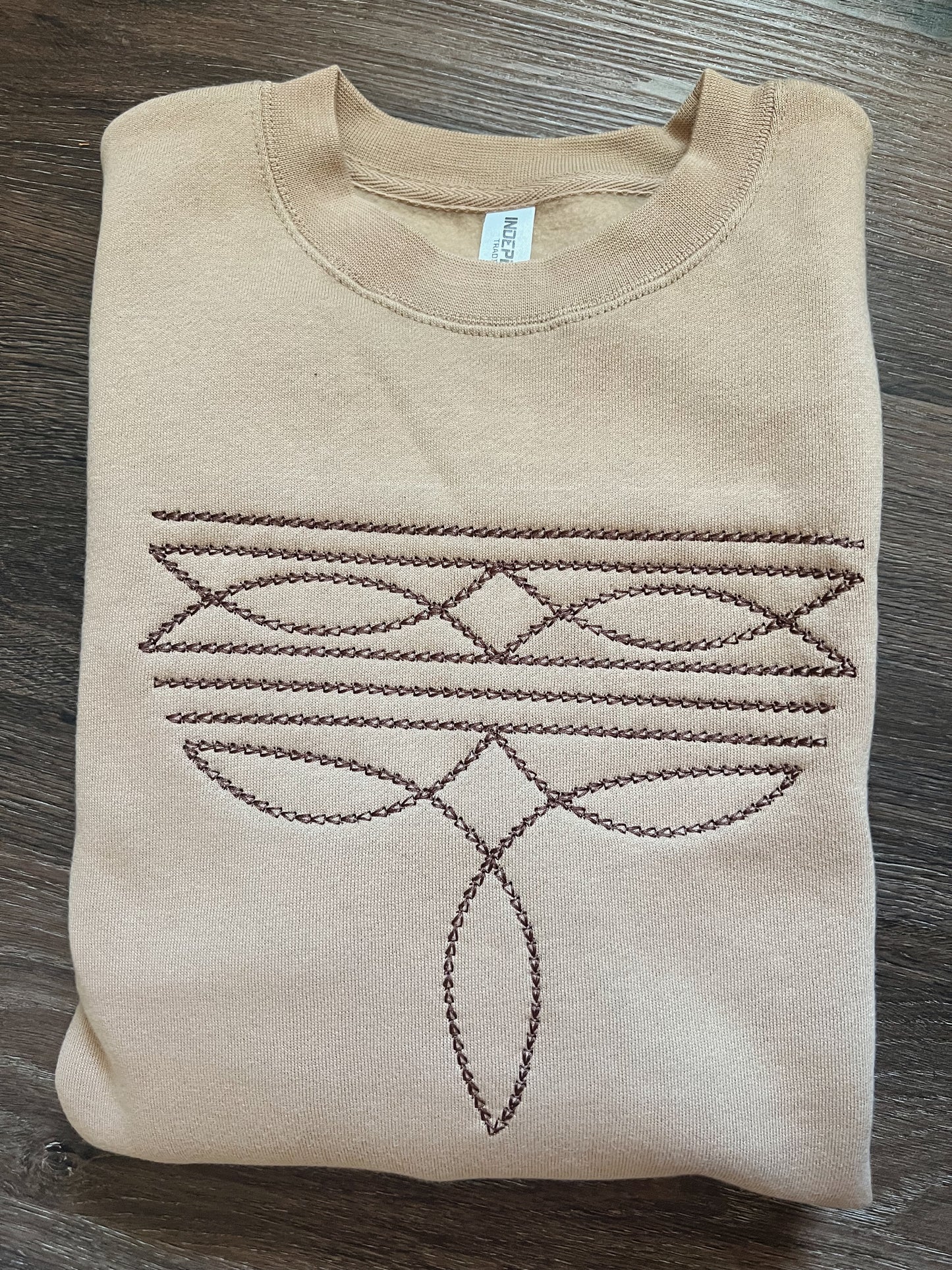 Western Boot Stitch Sweatshirt