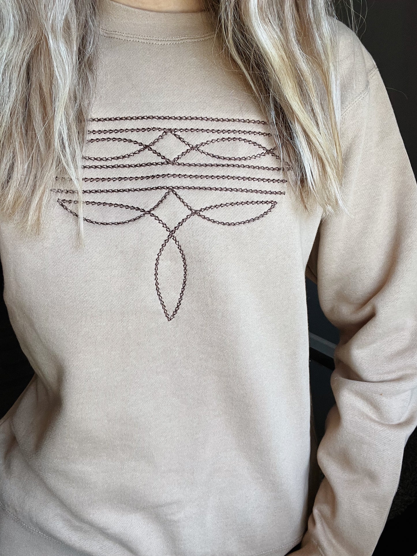 Western Boot Stitch Sweatshirt