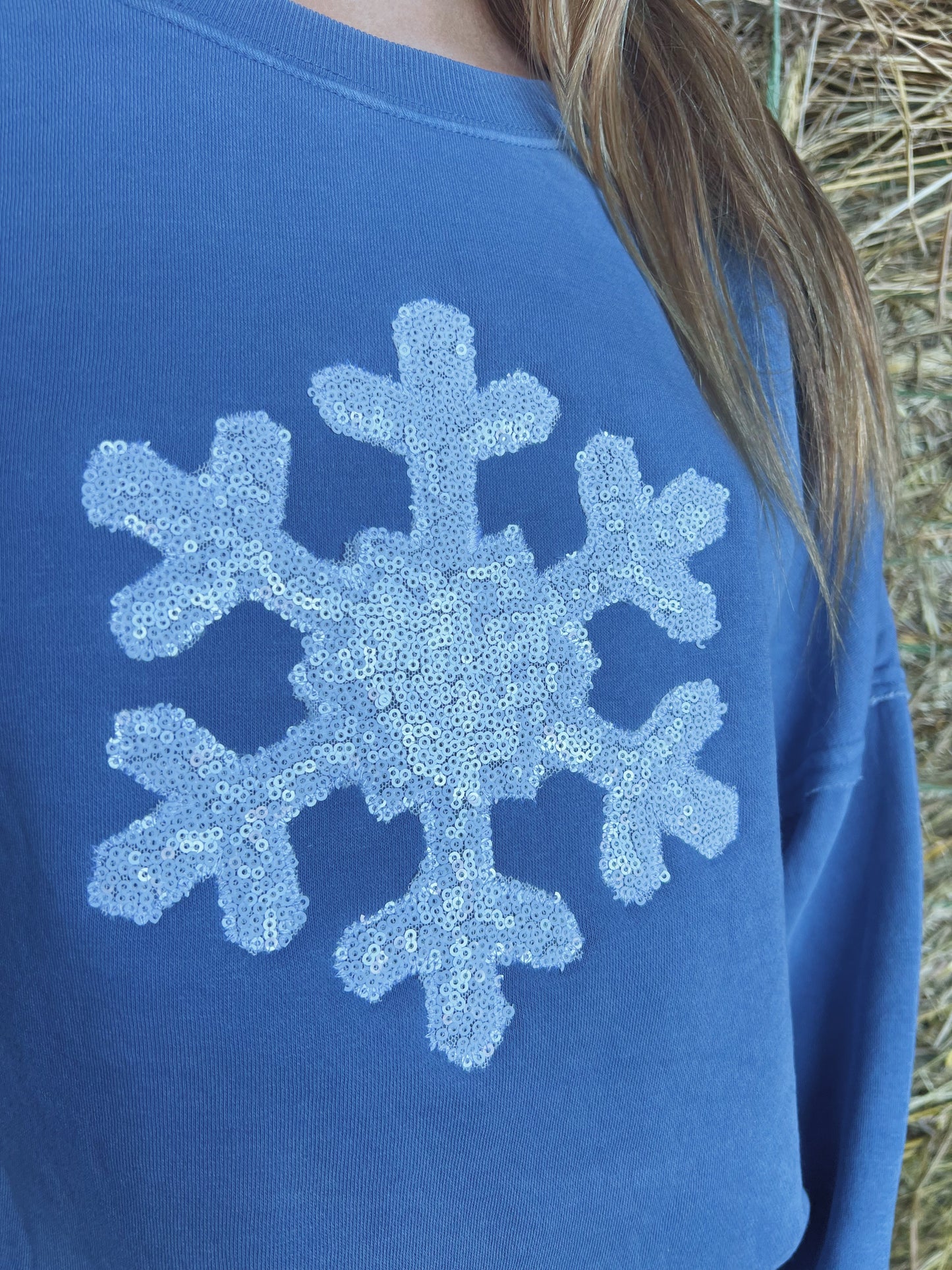 Sparkling Snowflake Boxy Crewneck