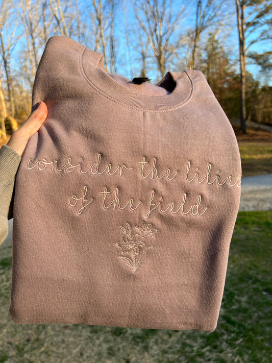 Lilies of The Field Crewneck