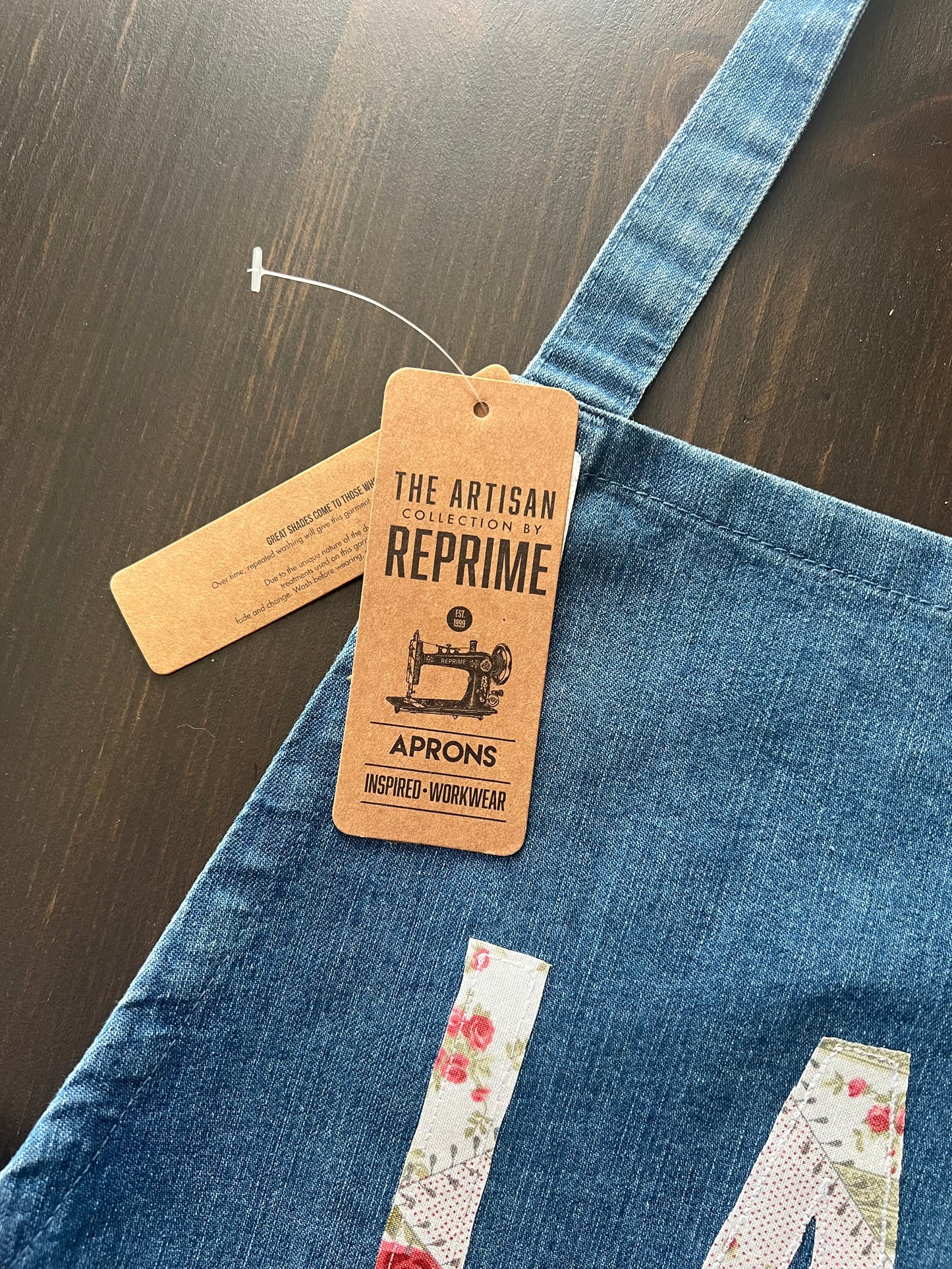 Custom Applique Denim Apron