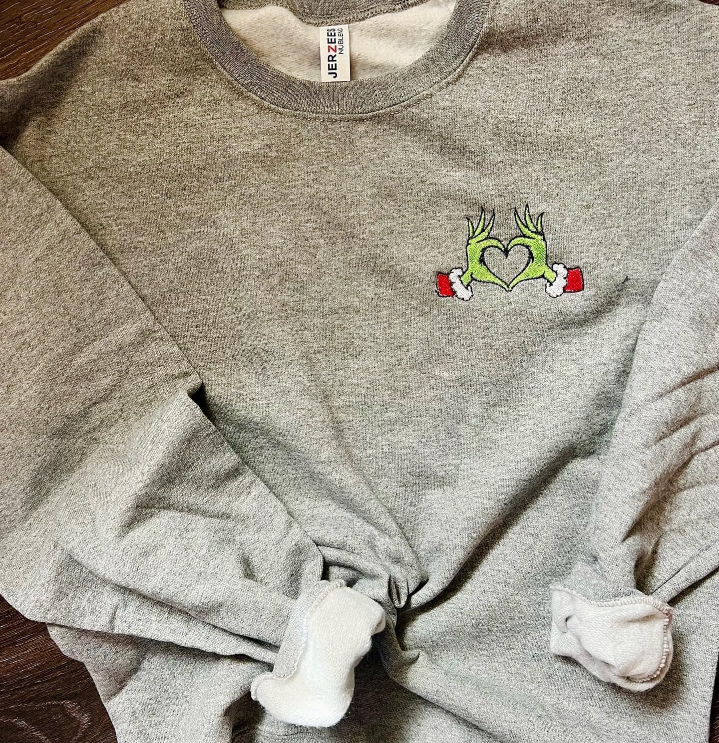 Grinch Heart Sweatshirt